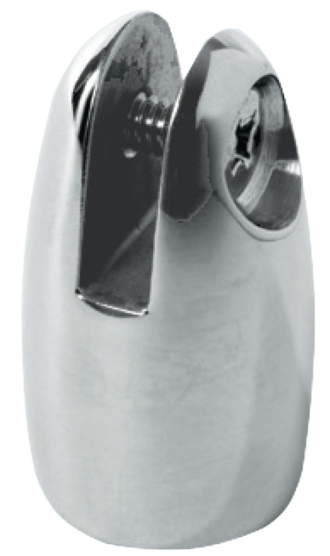 In acciaio inox AISI 316 lucidato a specchio, nuova versione carenata. Perno / foro da 6 mm