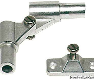 Wall mounting bracket w/screws for tubes Ø 20 mm