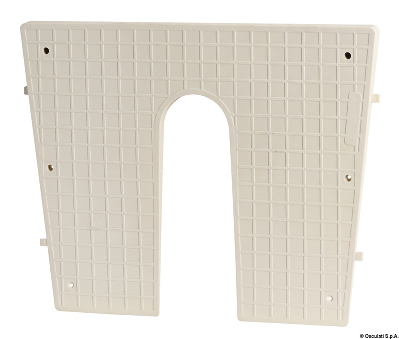 Stern protection plate RAL 9001 420x340 mm