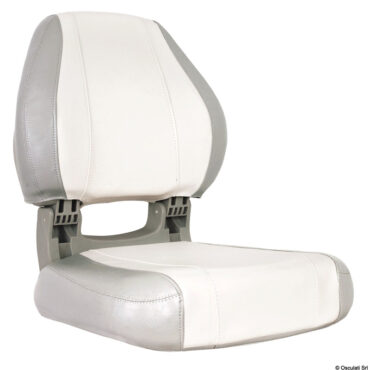 Schienale ribaltabile con blocco.Schiuma interna ad alta densità. Rivestimento UV resistente.Fori di fissaggio inferiori con interasse standard.