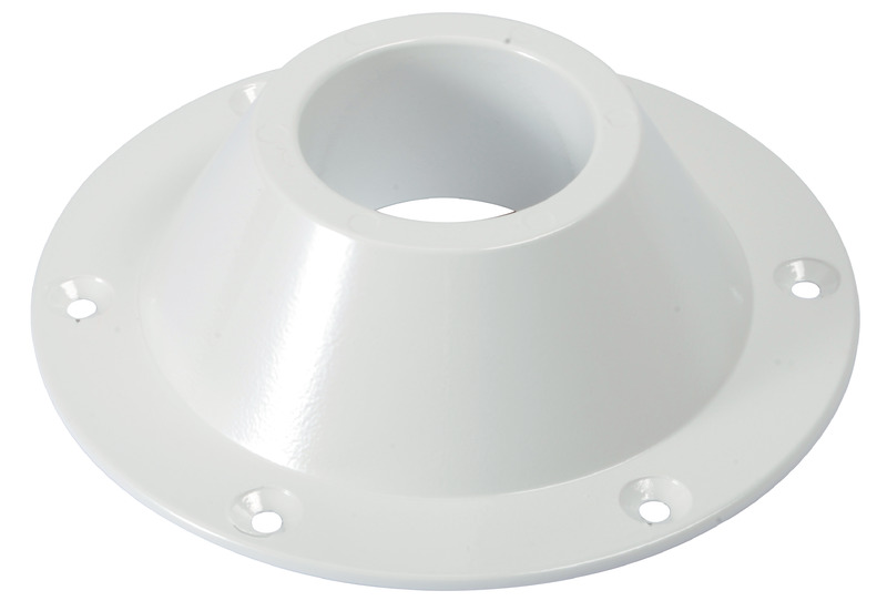 Spare white aluminium support for table legs Ø 165