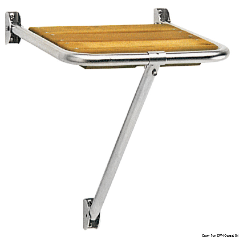 Per gommoni o in ogni caso ove si disponga di spazi estremamente limitati. Grigliato in Iroko, accuratamente rifiniti.