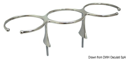 In acciaio inox AISI 316 lucidato a specchio.