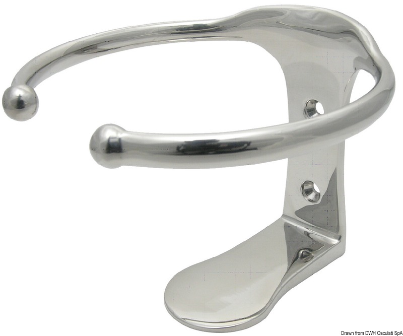 In acciaio inox AISI 316 lucidato a specchio.