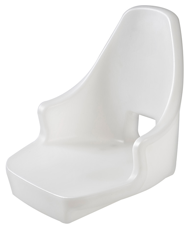 In polietilene bianco. Viene fornita completa di cuscini “Super” ben imbottiti. Adattabile ai supporti presenti nel nostro catalogo. Complete di 8 inserti filettati in ottone per fissaggio colonne e slitte.