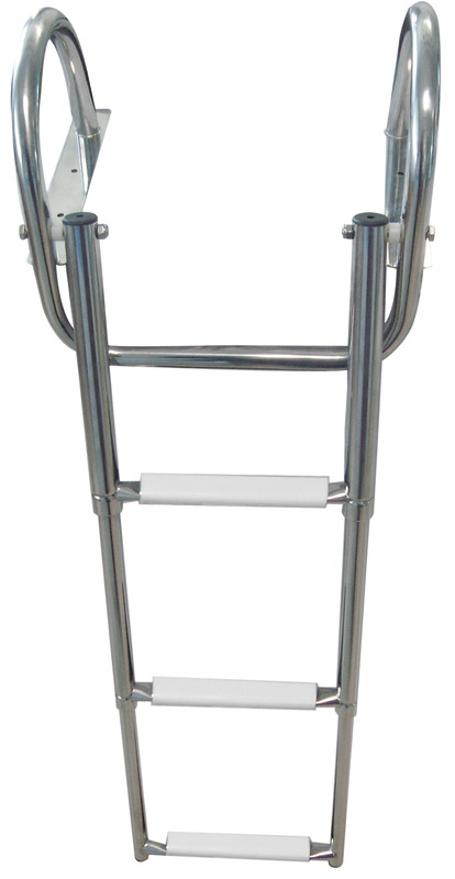 Realizzate in acciaio inox AISI 316 lucidato a specchio. Finitura eccezionale, gradini ovali con pedana in plastica.