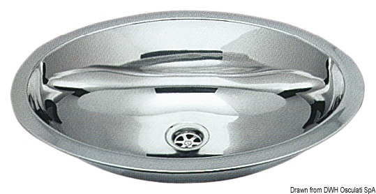 In acciaio inox lucidati a specchio.