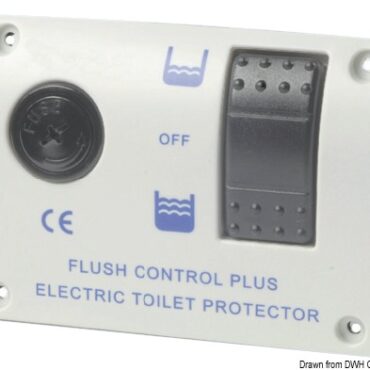 Completamente stagno. Completo di fusibile di protezione, micro-relay di potenza e comando a due posizioni relay. Con opzione di riempimento parziale tazza (circa 2l) oppure riempimento completo tazza (circa 4l).