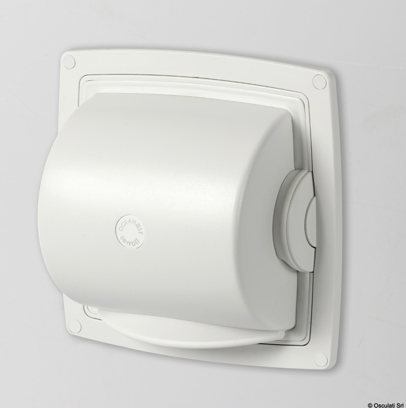 A tenuta stagna, ideale per docce combinate a WC. Plastica ABS sagomata a lunga durata. Funzione automatica di rilascio e riavvolgimento carta. Igienico e facile da pulire, può essere incassato o montato in superficie. Colore bianco RAL 9016.