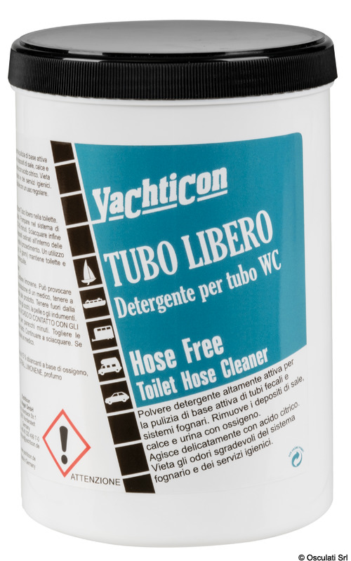 Prodotto specifico per ripulire e disincrostare i tubi flessibili di scarico dei WC Azione anti-batterica che elimina la traspirazione maleodorante dai tubi.
