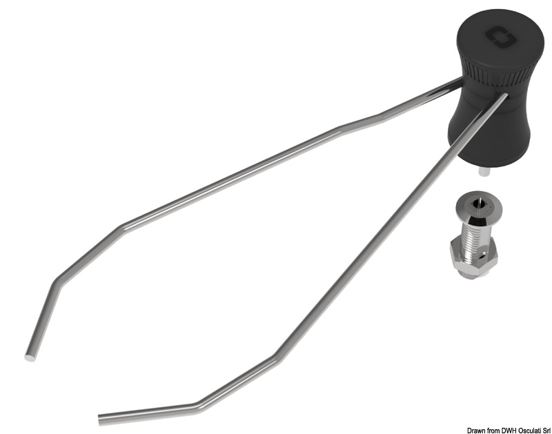 I bracci regolabili gli permettono di adattarsi a tutti i tipi di pentole, realizzato in AISI 316 e V0 nylon PA6 (plastica ignifuga).Basetta flush installabile su piani cottura o ripiani cucina con spessore da 2 mm a 42 mm.