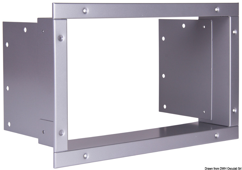 Dotato di guide in acciaio inox e porta in acciaio inox verniciata nera o in colore silver. Esternamente presenta linea Elegance. Interfaccia digitale user friendly esterna.Compressore Secop BD 12/24V 1,4F, silenzioso, ad alta efficienza.Sistema "Easy fix".