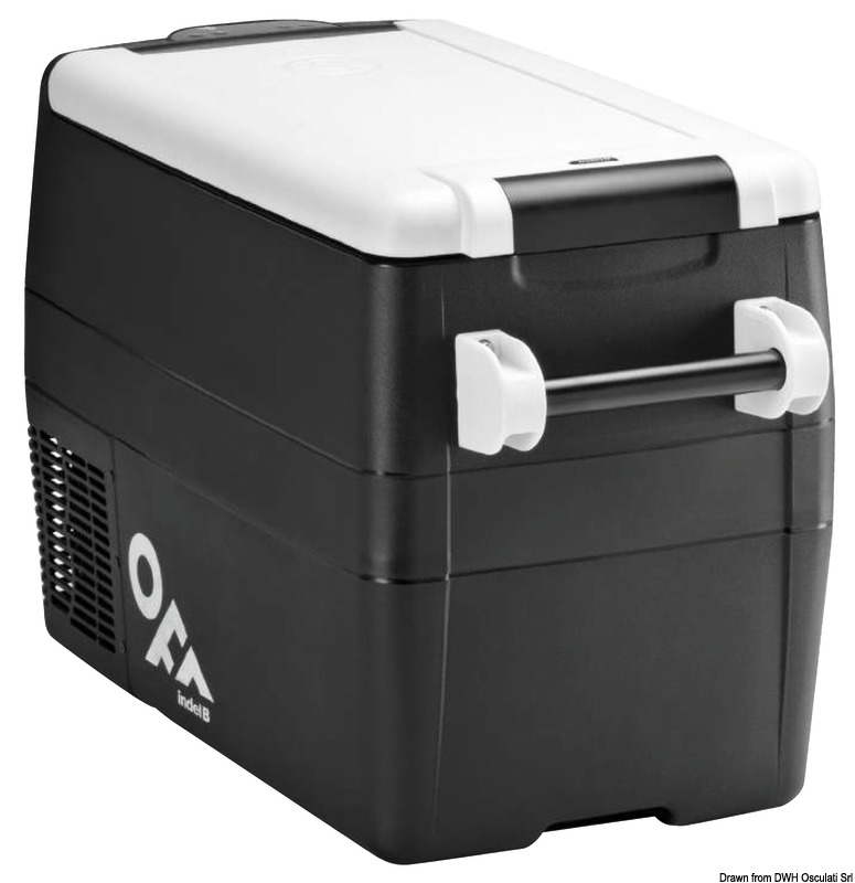 Frigoriferi portatili con possibilità di utilizzo freezer, progettati per uso esterno e per uso esterno e per resistere a movimenti violenti. Termostato di regolazione temperatura. Costruiti completamente con materiali inossidabili. Alimentazione 12/24V.