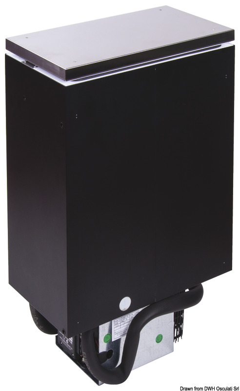 Il frigo è compatto e performante, provvisto di facile accesso dall’alto.Sono dotati di compressore Secop di ultima generazione.