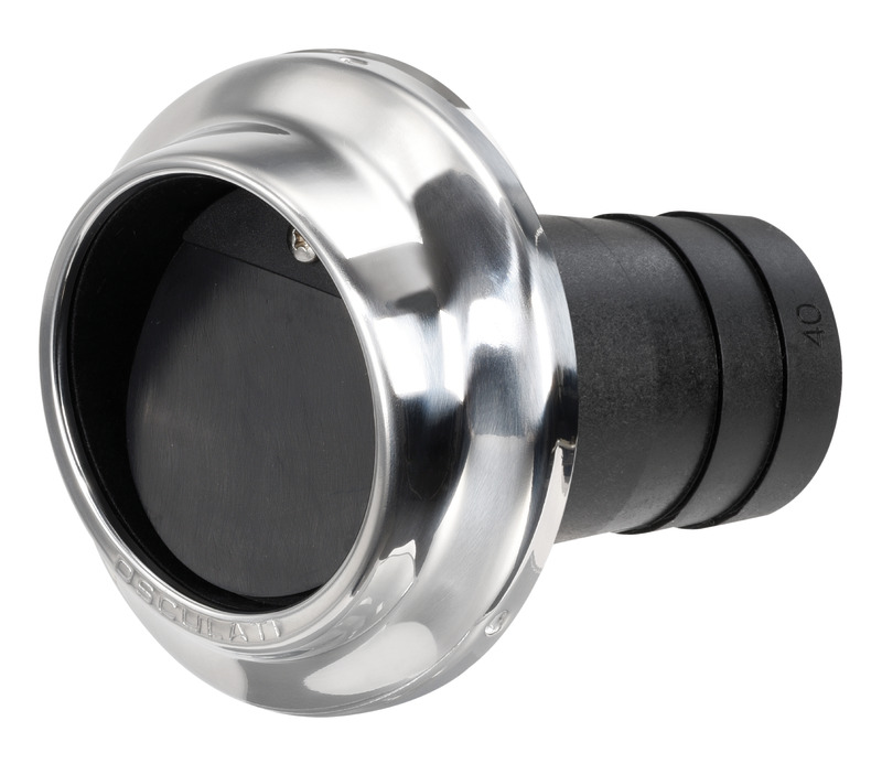 Fabbricati in tecnopolimero rinforzato e ghiera di finitura in acciaio inox 304 lucido. Viti completamente nascoste. Facile montaggio. Estetica full stainless steel.