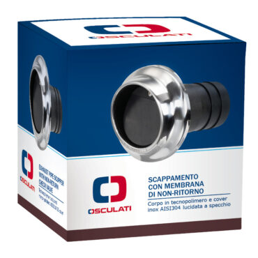Fabbricati in tecnopolimero rinforzato e ghiera di finitura in acciaio inox 304 lucido. Viti completamente nascoste. Facile montaggio. Estetica full stainless steel.