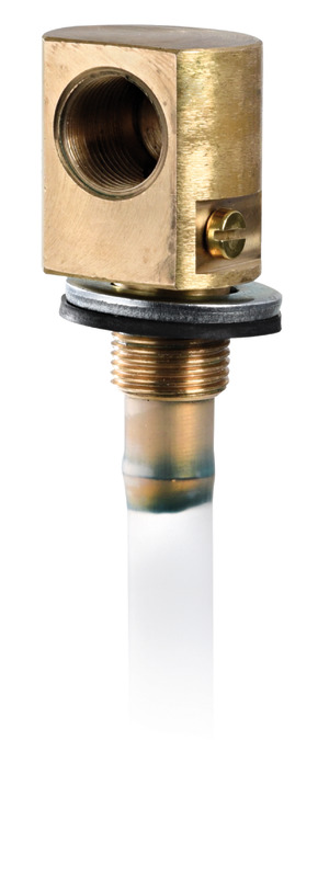 Pescante per serbatoi 52.035.xx, 52.036.xx e simili. Filetto femmina 3/8".Lunghezza massima 550 mm e tagliabile a misura.