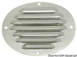 In acciaio inox lucidato.