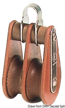 Tufnol HYE block 2 pulleys 14x50mm TB