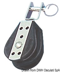 Carcassa in nylon nero più rinforzi in acciaio inox.