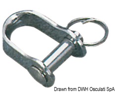 In acciaio inox con puleggia in nylon.