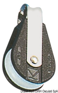 Carcassa in nylon nero più rinforzi in acciaio inox.