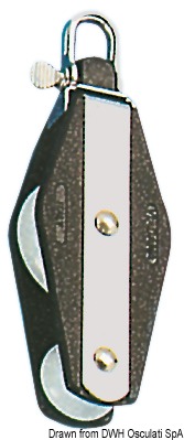 Carcassa in nylon nero più rinforzi in acciaio inox.
