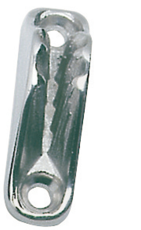 In acciaio inox AISI 316 microfuso, bloccaggio a denti conici, lucidati a specchio.