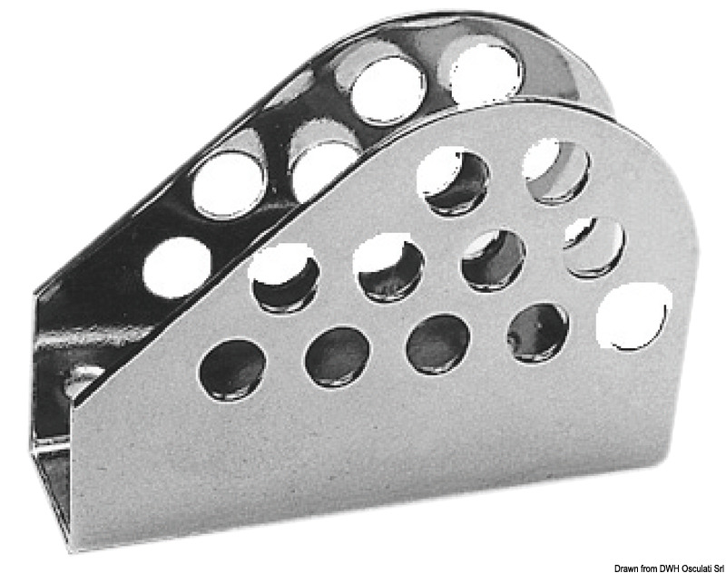 SS forestay adjuster plate 49x16x37 mm
