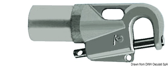 In alluminio anodizzato con pistone a molla in acciaio inox.