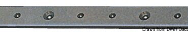 Anodised aluminium rail + PTFE 25x4 mm (2m-bar)