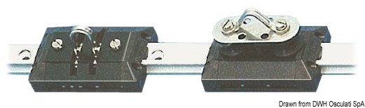 Short traveller w/swivelling block