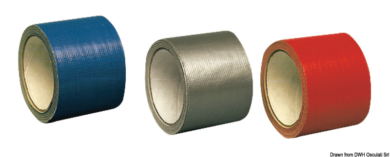Ripara: teli sedia, teli scafi, cerate, stivali. Può essere usato come nastro isolante negli impianti elettrici. Viene utilizzato come riparazioni di emergenza su scafi in fiberglass, tavole a vela, canotti e canoe. Adatto come protezione anti-usura su parti in attrito ed eventualmente ripara anche le vele.