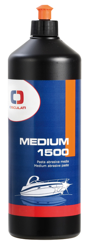 Pasta abrasiva lucidante media, adatta dopo carteggiature grana P1500.Rimuove graffi e ossidazioni lasciando la superficie estremamente pulita e brillante.Adatta per gelcoat morbidi o colorati, per superfici verniciate.