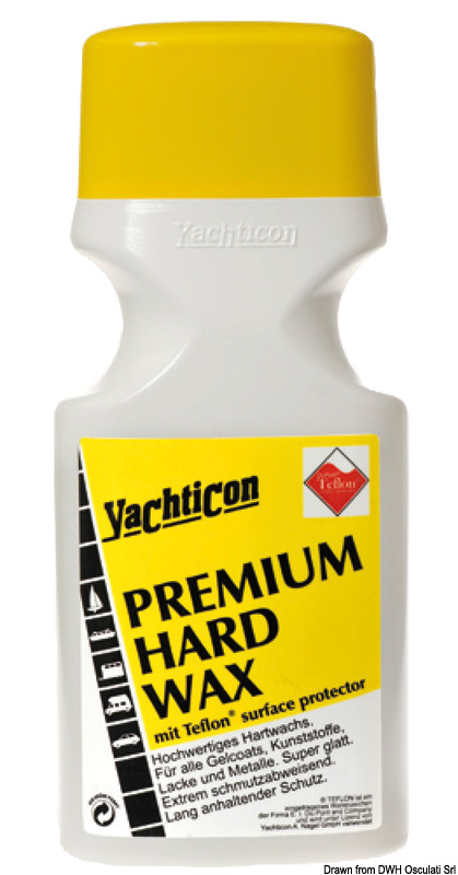 Cera protettiva forte al Teflon, protegge vetroresina, ABS, superfici verniciate molto più a lungo delle cere convenzionali. Di facile uso, respinge acqua, sale ed ossidazioni in genere.Confezione da 500 ml.