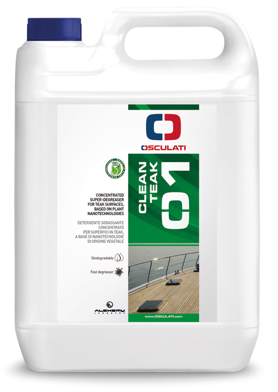 Detergente sgrassante a base di nanotecnologie di origine vegetale ideale per la pulizia delle superfici in teak interne ed esterne.Privo di agenti aggressivi per l'utilizzatore e non nocivo per l'ambiente risulta il prodotto indicato per la pulizia quotidiana dei particolari in teak.