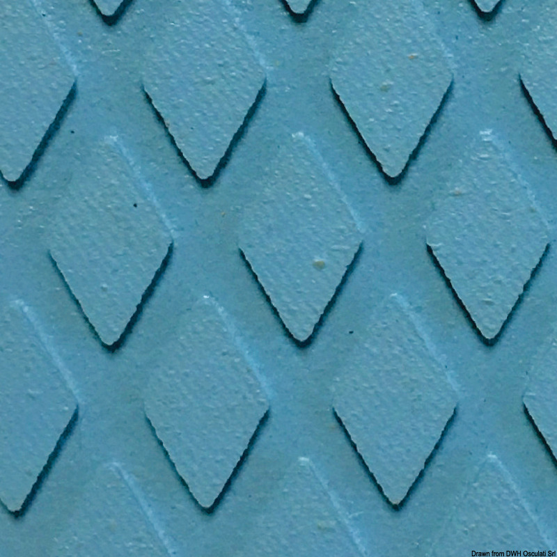 Rivestimento classico da coperta, cockpit e gradini scalette.Rivestimento antisdrucciolo per coperte, pozzetti, di produzione inglese in conglomerato gomma-sughero.