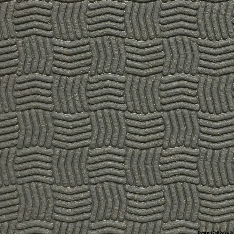 Rivestimento da pozzetto, prendisole e gradini scalette.Rivestimento antisdrucciolo per coperte, pozzetti, di produzione inglese in conglomerato gomma-sughero.