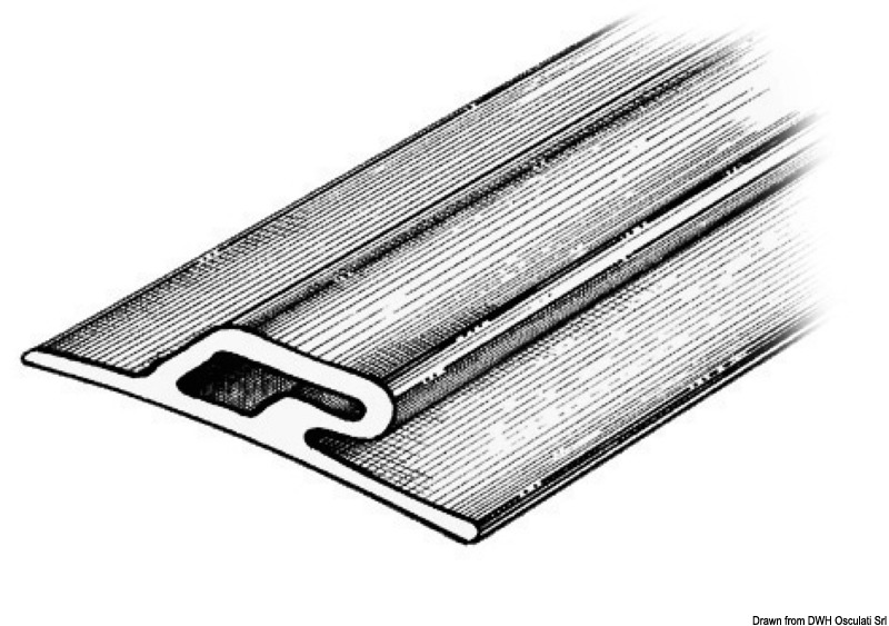 Rubbing strake 3.5x60x16 black