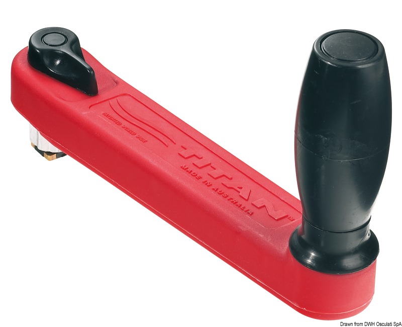 Manovella Titan 250 mm rossa