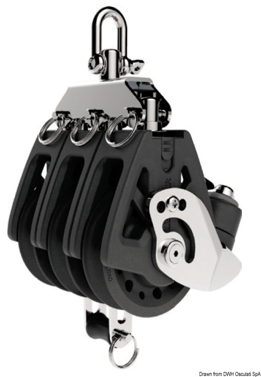 Synchro 50 triple block w/becket and cam cleat