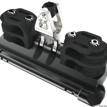 Mainsheet car 1 upstand double control line sheave