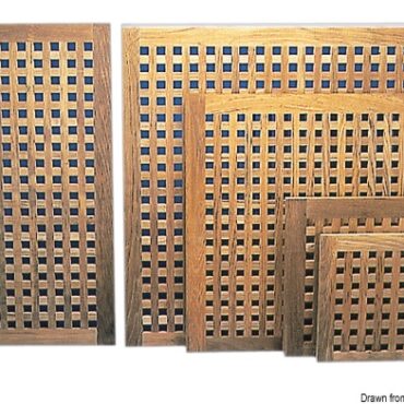 Teak grating 800x800 mm
