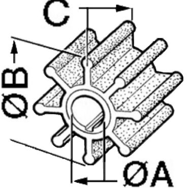 Impeller JOHNSON/EVINRUDE V4/V6