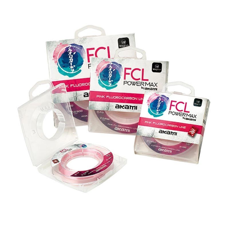 Rispetto ai monofilamenti tradizionali, Akami Power Max offre una elevata resistenza alla trazione, una migliore resistenza all’abrasione ed un allungamento minimo. Il sottile colore rosa migliora la visibilità in acqua, è il primo colore della gamma che diventa invisibile in acqua. Power Max è estremamente morbido e non ha memoria. Altamente raccomandato per la pesca dei cefalopodi, nella traina col vivo e drifting al tonno rosso.