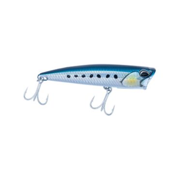 AKAMI SQUASH 120 il popper ideale per attrarre prede importanti in superficie! Grazie alla sua particolare forma del corpo e della ‘bocca’, l’Akami Squash produce una serie di schizzi sull’acqua, accompagnati da un caratteristico suono ‘pop’ che attira i predatori verso la superficie. Estremamente versatile, può essere utilizzato con recuperi veloci e lineari, oppure con recuperi stile WTD. L’Akami SQUASH si dimostra un vero tuttofare. Inoltre, grazie all’armatura passante interna, è adatto anche per insidiare predatori di grandi dimensioni. Viene fornito con due robuste ancorette BKK.