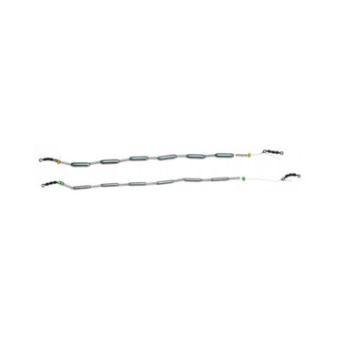La catenella di piombo con molle e perline è uno strumento di pesca versatile e utile per la cattura della trota e di altre specie di pesci. Grazie alle molle e alle perline, la catenella può essere utilizzata anche in acque agitate o correnti, con la possibilità di utilizzare le perline come indicatori di abboccata. Questo attrezzo è facile da utilizzare e può essere ancorato al fondo per mantenere l'amo in posizione. Adatto sia ai pescatori alle prime armi che a quelli più esperti, la catenella di piombo con molle e perline è un'ottima scelta per gli appassionati di pesca sportiva in cerca di uno strumento efficace e versatile.