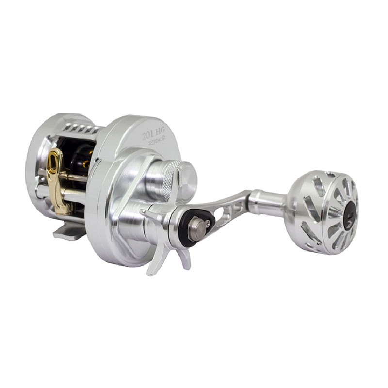 Il mulinello Fortius è stato progettato per tutti i pescatori che praticano le tecniche di pesca come: Slow Pitch, Light Jigging, Inchiku, Kabura, Tai Kabura, Tenya ed è ideale anche per la pesca del luccio d'acqua dolce con esche pesanti come jerkbaits, grandi crankbaits e spinnerbaits che pesano più di 100 grammi. Completamente prodotto in lega di alluminio 6063# con ingranaggi e cuscinetti in acciaio inox. Un mulinello rotante con frizione a stella e manovella a sinistra, leggero e potente, assicura un grande divertimento per la pesca in saltwater e freshwater.