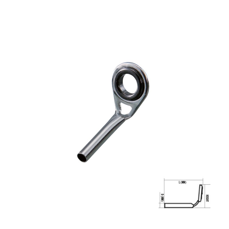 Puntale con struttura 304 Stainless Steel con pietra lucida.