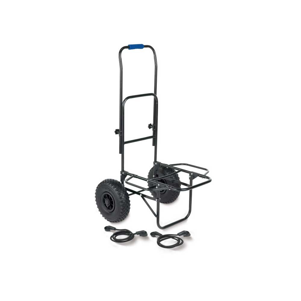 Carrello pesca a montaggio rapido, progettato per il trasporto di attrezzature su qualsiasi superficie indoor e outdoor. Strutture in metalo, corde elastiche e ruote pneumatiche con camera d’aria.

Dimensione Chiuso: 50 x 30 x 62 CM
Dimensione Aperto: 52 x 42 x 110 CM
Munito di corde elastiche